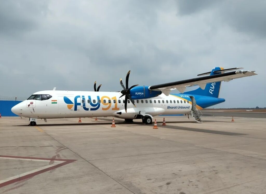 Fly91 ATR 72-600 turboprop aircraft